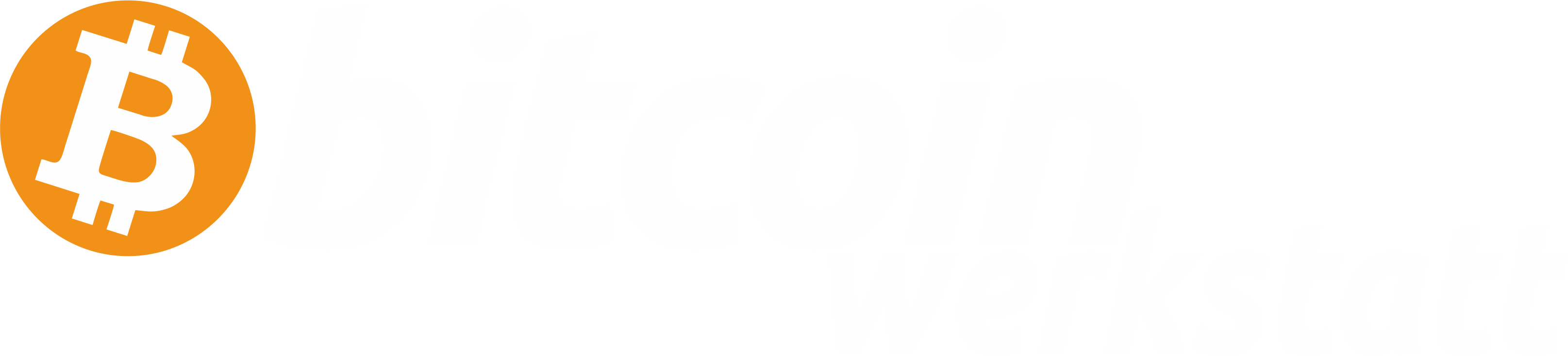Logo bitcoin werkstatt weiß